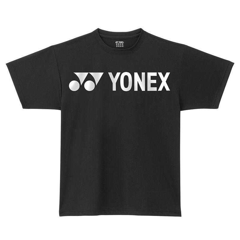 Black Plain Logo - Yonex Mens Plain Logo T-Shirt - Black (P0020E) - Tennisnuts.com