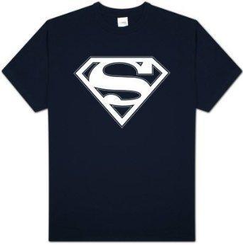 Black Plain Logo - Superman White Classic Plain Logo Black Tshirt – TshirtNow