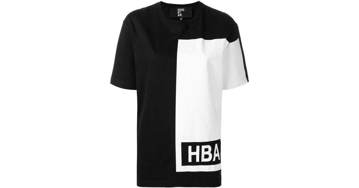 Hood by Air Clothing Logo - Hood By Air - Black Contrast Logo T-shirt - Lyst