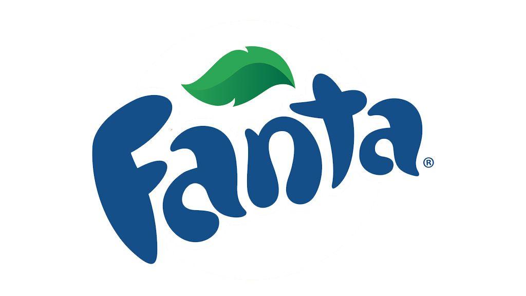 Blue Orange Green Leaf Logo - Fanta logo, symbol, meaning, History and Evolution