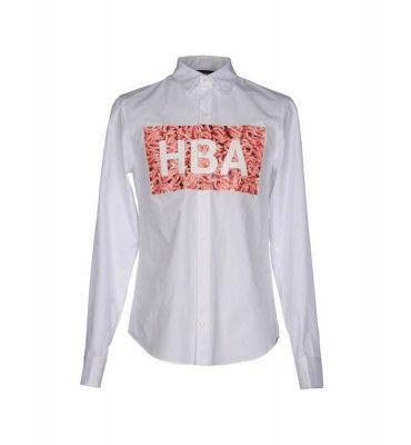 Hood by Air Clothing Logo - HBA HOOD BY AIR solid colour logo classic neckline Solid colour ...