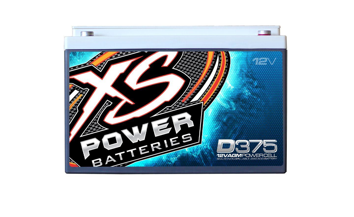 XS Power Logo - XS Power D375 12 Volt AGM 800 Amp Sealed Car Audio Battery/Power ...