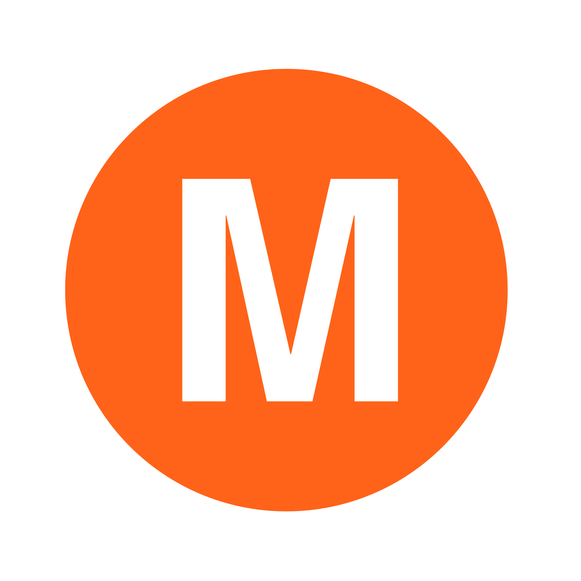 Orange M Logo - File:NYCS-bull-trans-M.svg - Wikimedia Commons