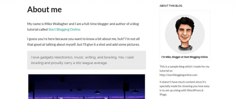 About.me Page for Header Logo - Tips On How To Write The Perfect About Me Page (With Examples)