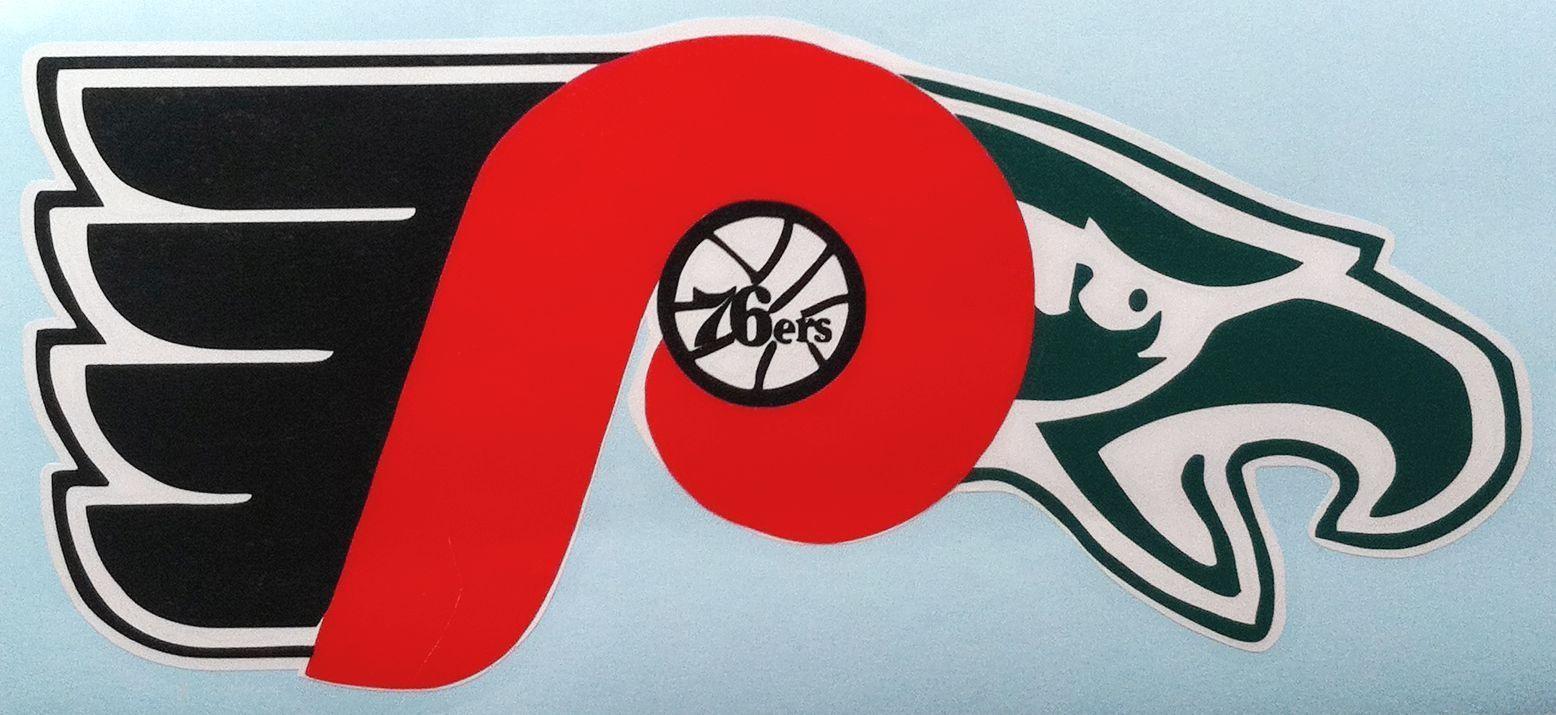 Eagles Phillies Flyers 76Ers Logo - $10, Flyers, Phillies & 76Ers Vinyl Decal #ebay #Home