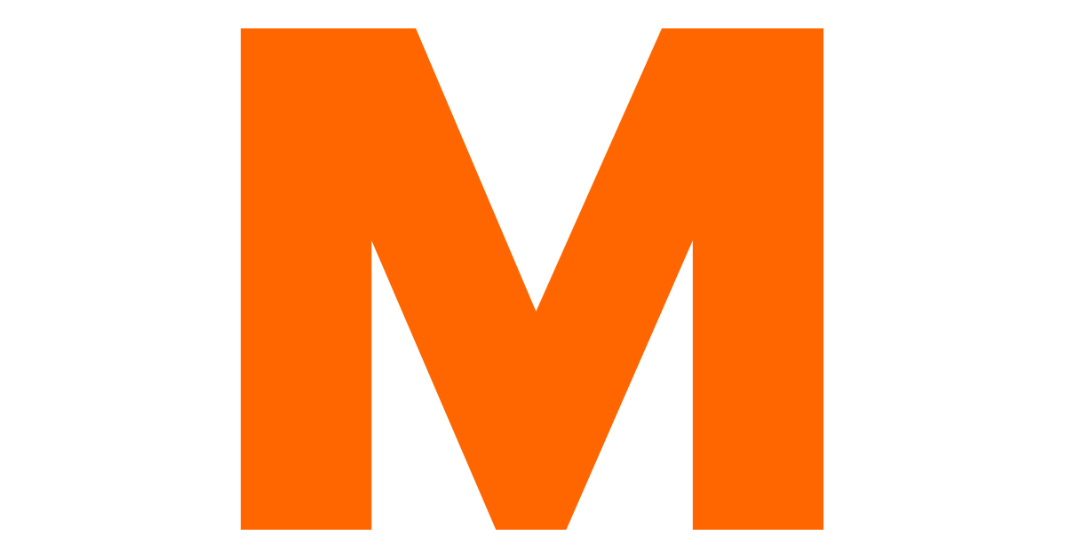 Orange M Logo - M' logos