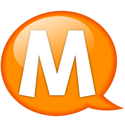 Orange M Logo - Speech balloon orange m Icon | Speech Balloon Orange Iconset | Iconexpo