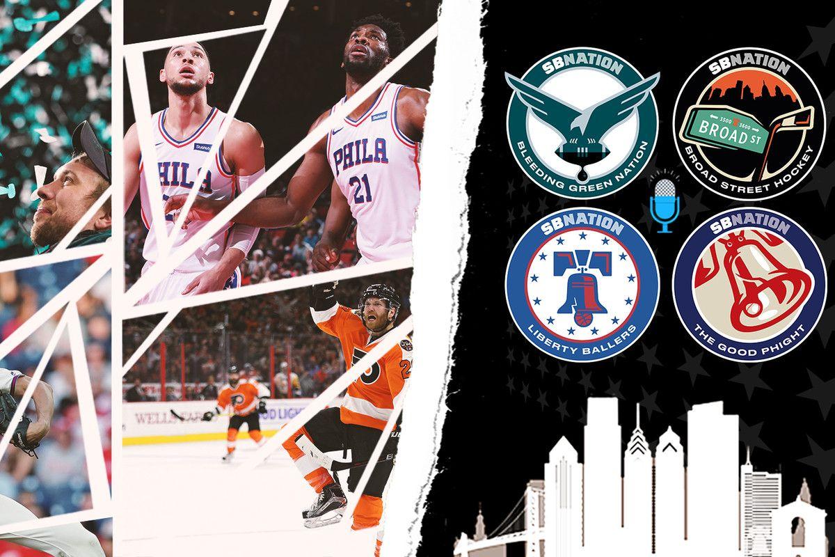 Eagles Phillies Flyers 76Ers Logo - We're welcoming four Philadelphia podcasts to SB Nation - Blog Huddle