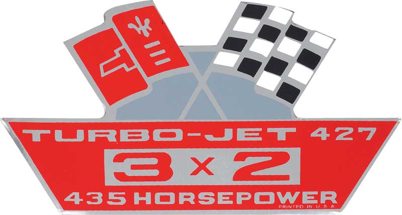 Turbo Jet Logo - 1976 Chevrolet Impala Parts | DC12 | 427 Turbo Jet 435-HP 3X2 Air ...
