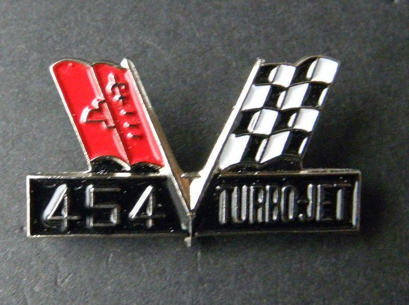 Turbo Jet Logo - Chevy 454 Turbo Jet Chevrolet Flags Engine Automobile Car Emblem Pin ...