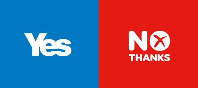 Two Words Red Logo - Scottish Independence Referendum