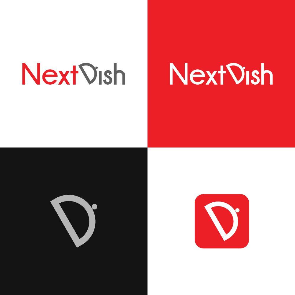 Two Words Red Logo - Conservative, Feminine, Delivery Service Logo Design for Nextdish