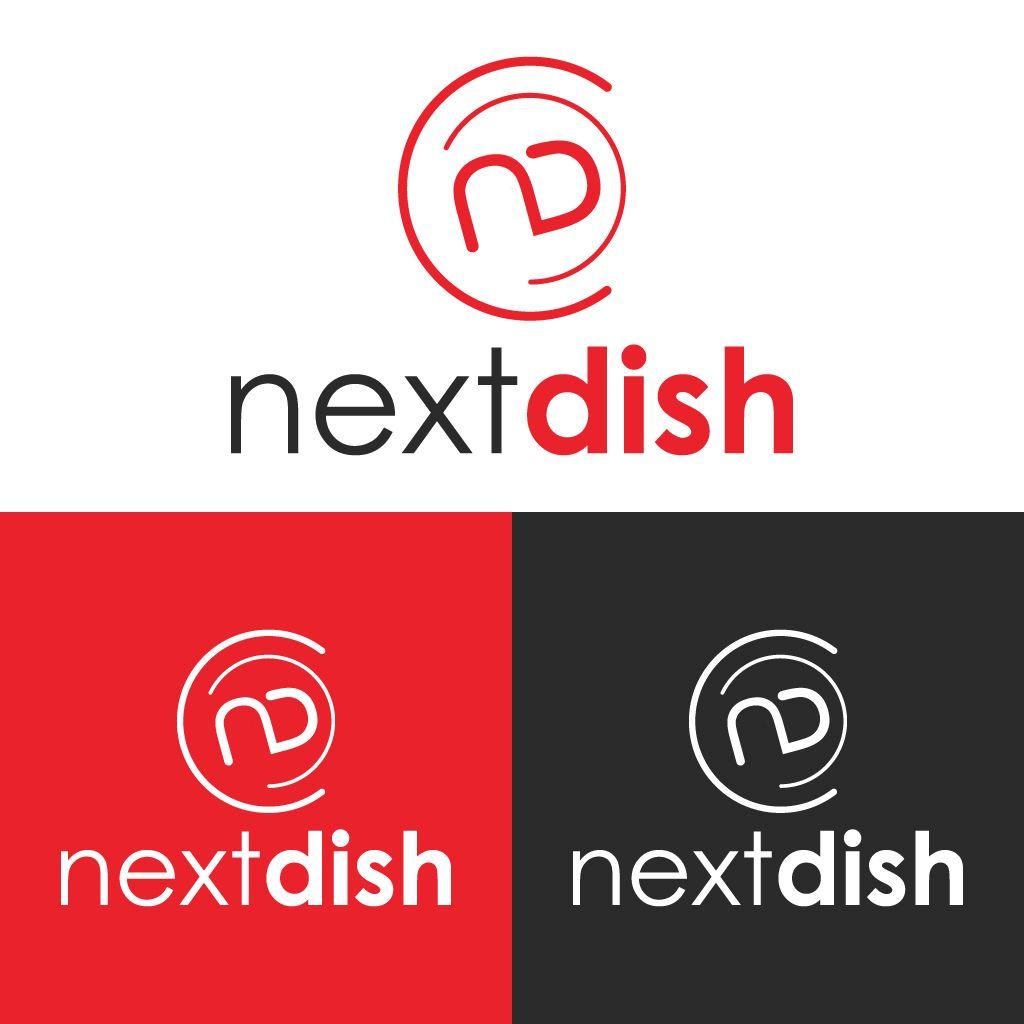 Two Words Red Logo - Conservative, Feminine, Delivery Service Logo Design for Nextdish