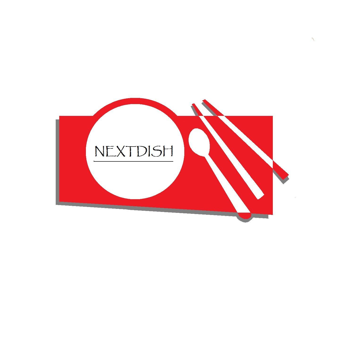 Two Words Red Logo - Conservative, Feminine, Delivery Service Logo Design for Nextdish