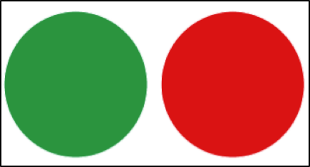 Red and Green Circle Logo - Seeing Eye to Eye—Colorblindness and Out of the Box Spotfire Tools