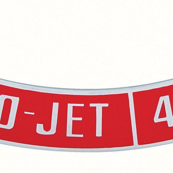 Turbo Jet Logo - OER® Die Cast Turbo Jet 400 HP Air Cleaner Emblem