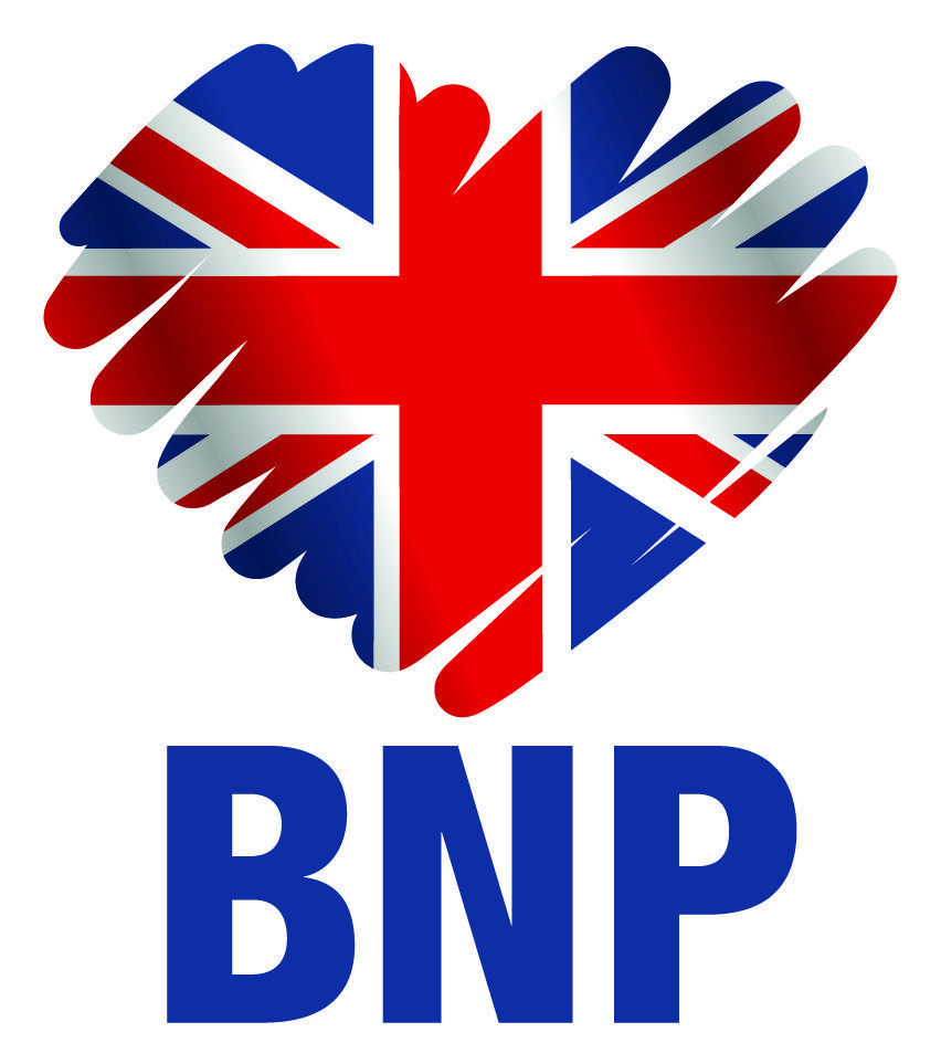 Two Words Red Logo - Red White & Blue Salford: Two Words Salford - Vote BNP