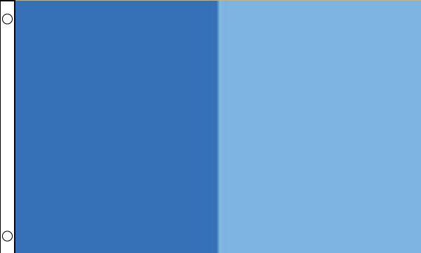 Navy Blue Flag Logo - Plain 5ft x 3ft Navy Blue and Sky Blue Flag