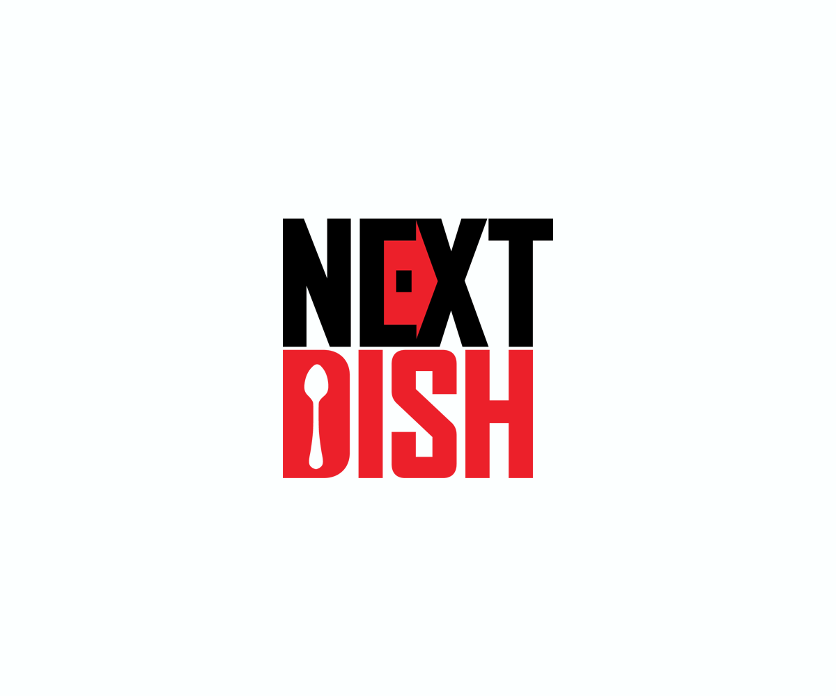 Two Words Red Logo - Conservative, Feminine, Delivery Service Logo Design for Nextdish