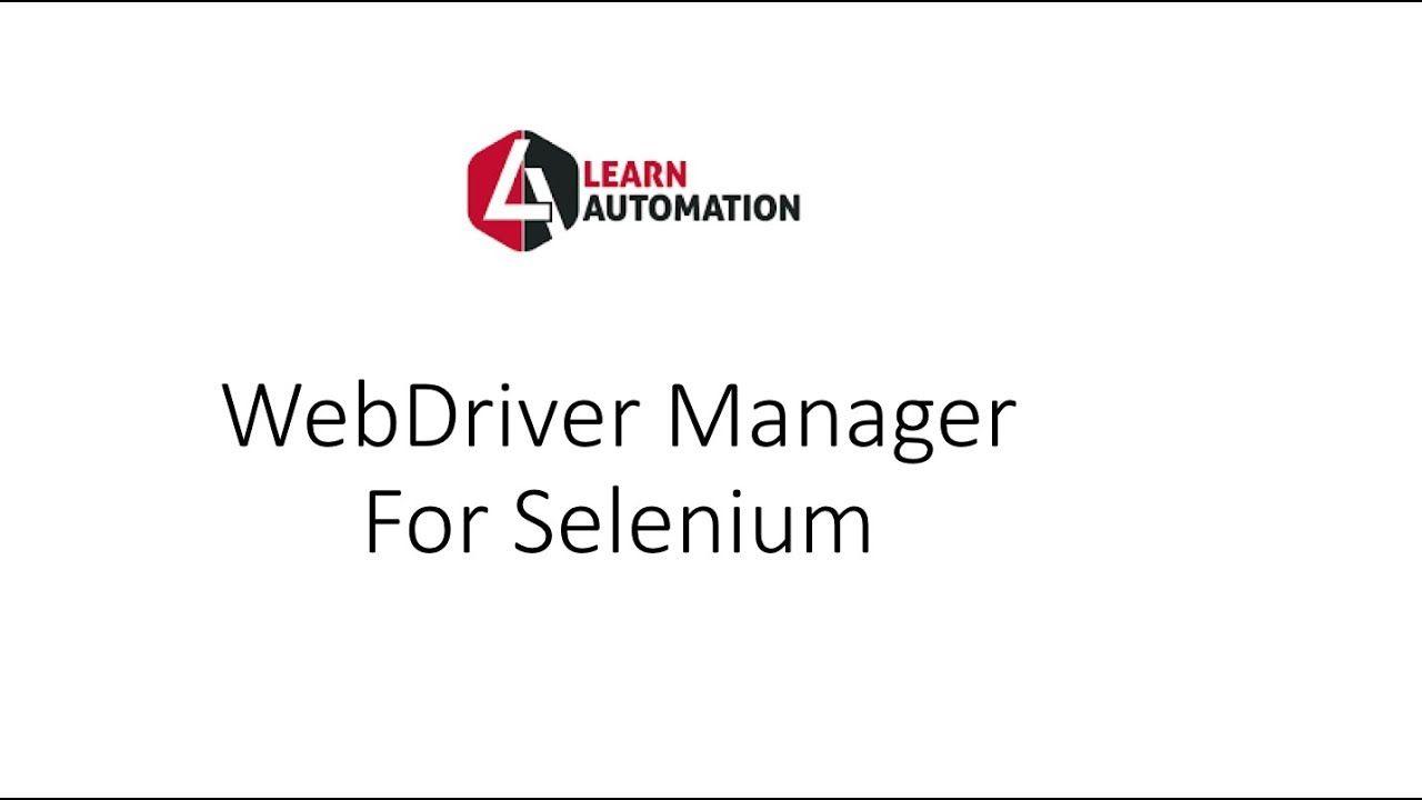 Selenium Logo - WebDriverManager Class for Selenium Webdriver- No Driver required