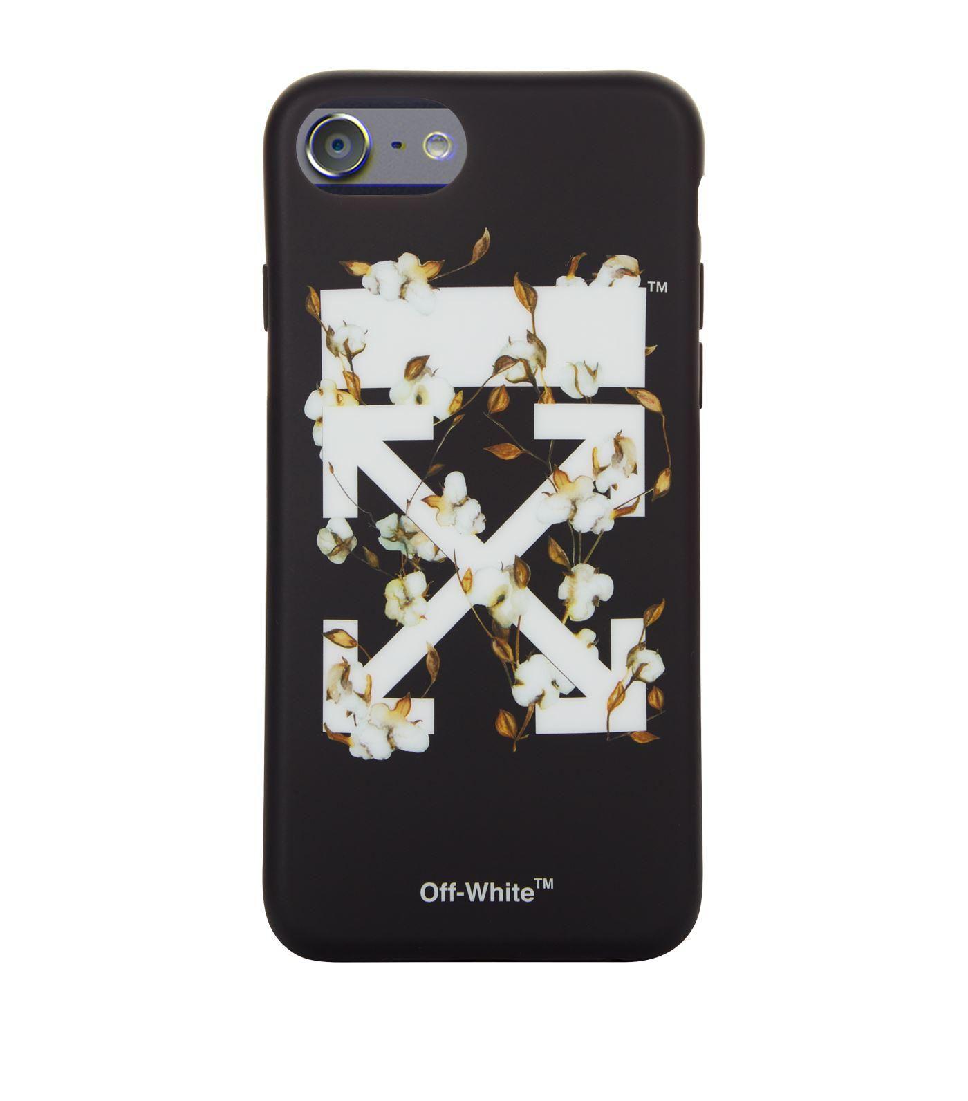 Off White Floral Arrow Logo - Lyst - Off-White C/O Virgil Abloh Floral Arrow Iphone 8 Case in Black
