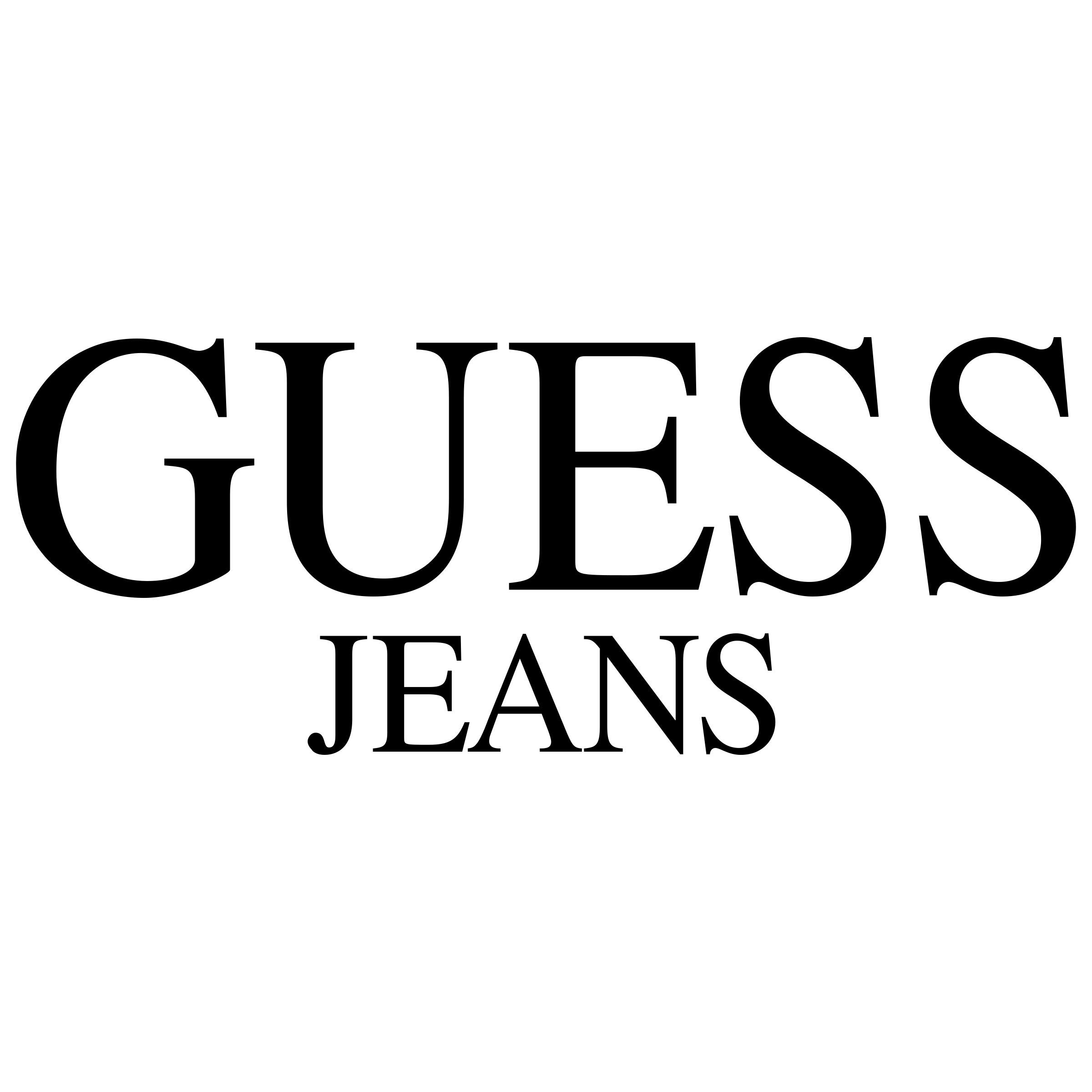 Jeans Logo - Guess Jeans Logo PNG Transparent & SVG Vector - Freebie Supply