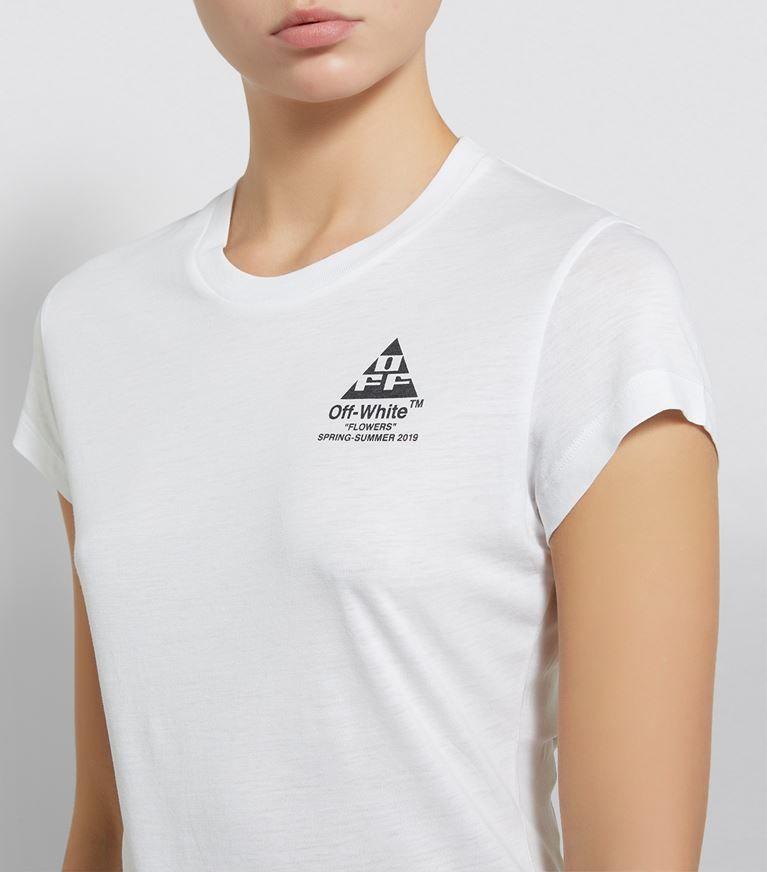 Off White Floral Arrow Logo - Off-White Floral Arrow T-Shirt | Harrods.com