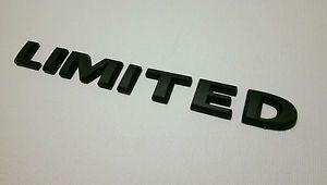 Jeep Cherokee Limited Logo - custom matt black limited logo lettering badge jeep grand cherokee ...