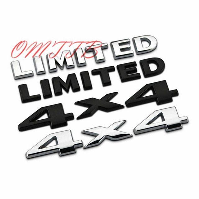 Jeep Cherokee Limited Logo - 3D Chrome car Stickers 4x4 LIMITED Tail Emblem Badge Decals Car Body ...