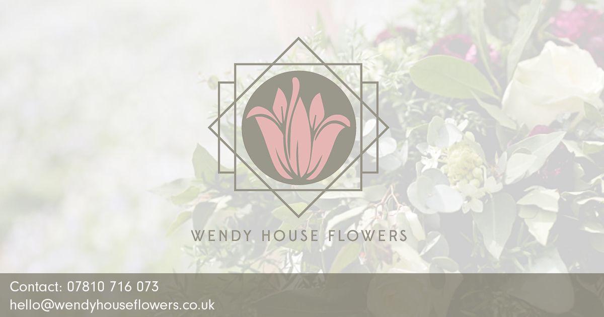 Off White Floral Arrow Logo - A Swindon based florist Wendy House Flowers