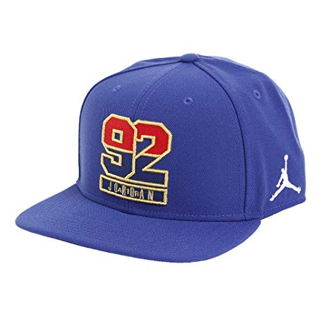 Royal Blue Jordan Logo - Amazon.com: Air Jordan Retro 7 '92 Snapback Hat in Deep Royal Blue ...