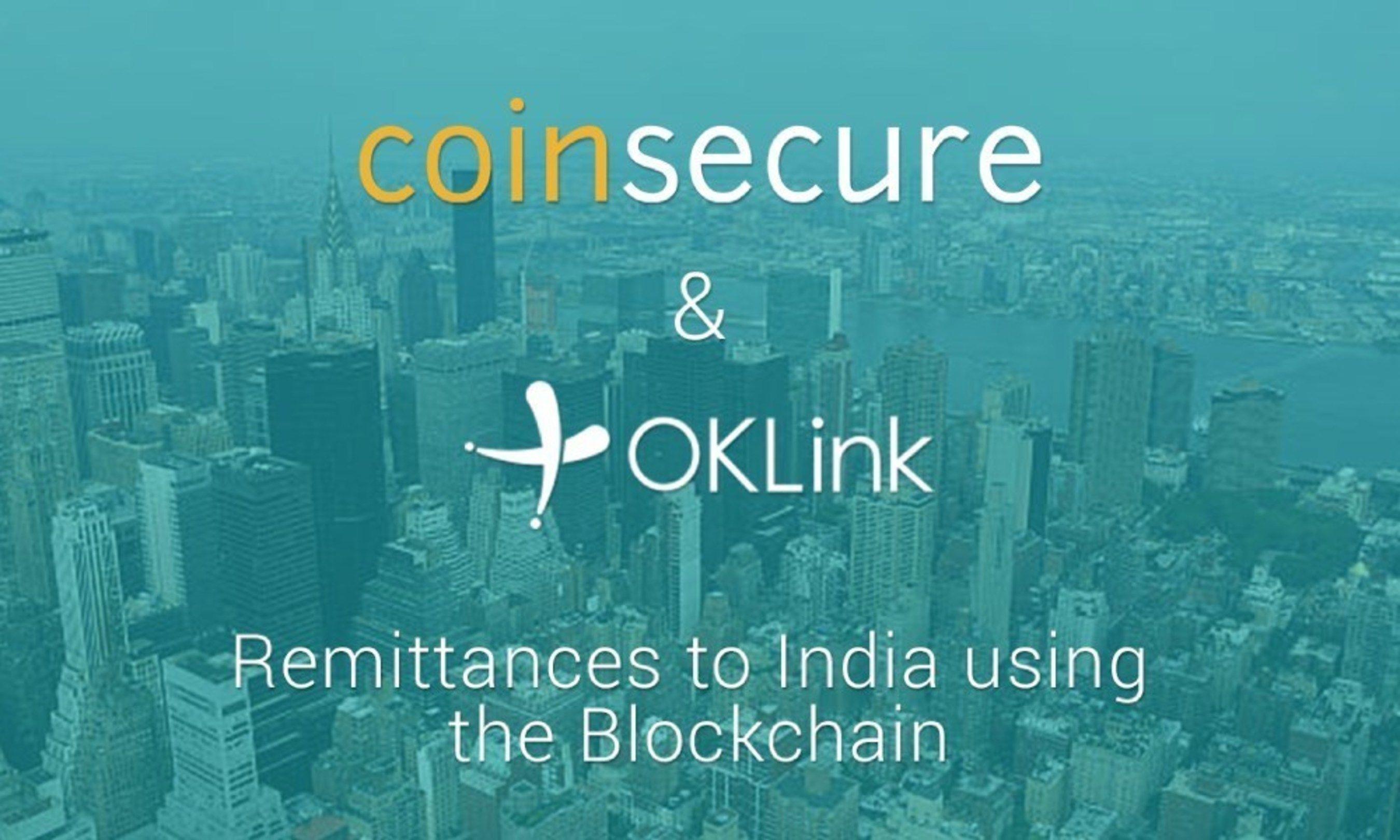 Oklink Blockchain Logo - Coinsecure Partners With OKLink to Bring Blockchain Technology Based ...