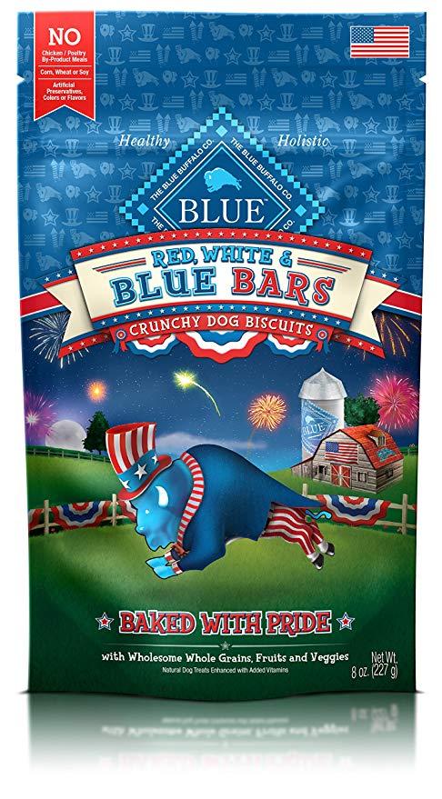 White and Blue Buffalo Logo - Amazon.com : Blue Red, White And Blue Bars Seasonal Dog Treats 8-Oz ...