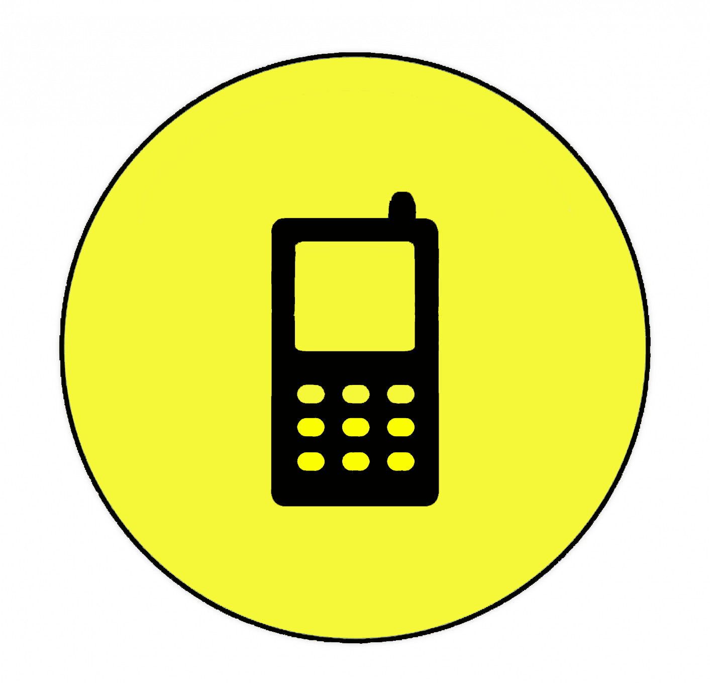Yellow Phone Logo - Cell phone Logos