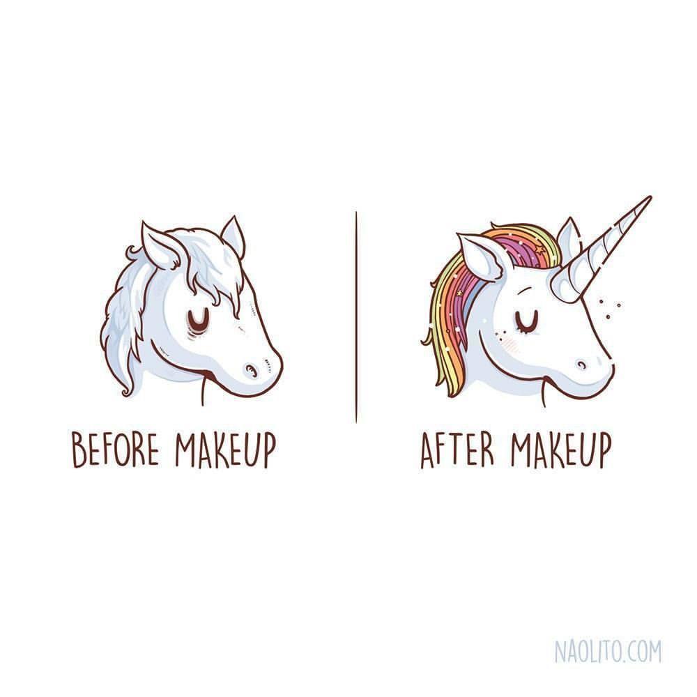 Cute Horse Logo - Just A Little Touch Up. #makeup #insta #funny #unicorn #cute