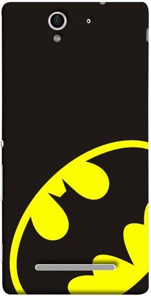 Yellow Phone Logo - ColorKing Sony Xperia C3 Case Shell Cover - Batman Black & Yellow ...