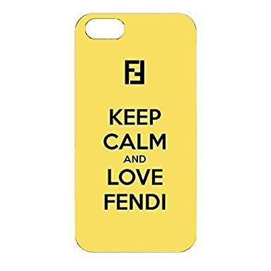Yellow Phone Logo - Luxury FENDI Logo Phone Case For IPhone 4 4s Yellow Back Cover 3D