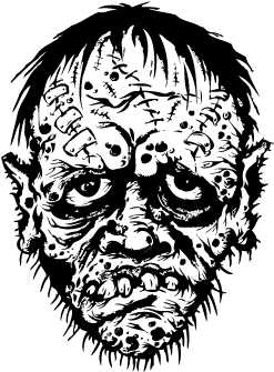 Black and Zombie Logo - Download HD Zombie Vector Logo Transparent PNG Image