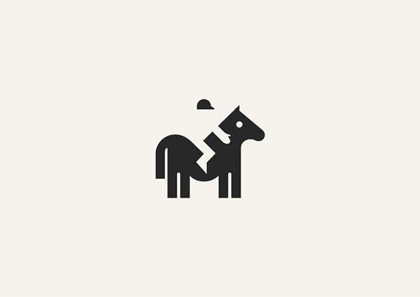 Cute Horse Logo - 10 Clever Animal Logos Created With Negative Space