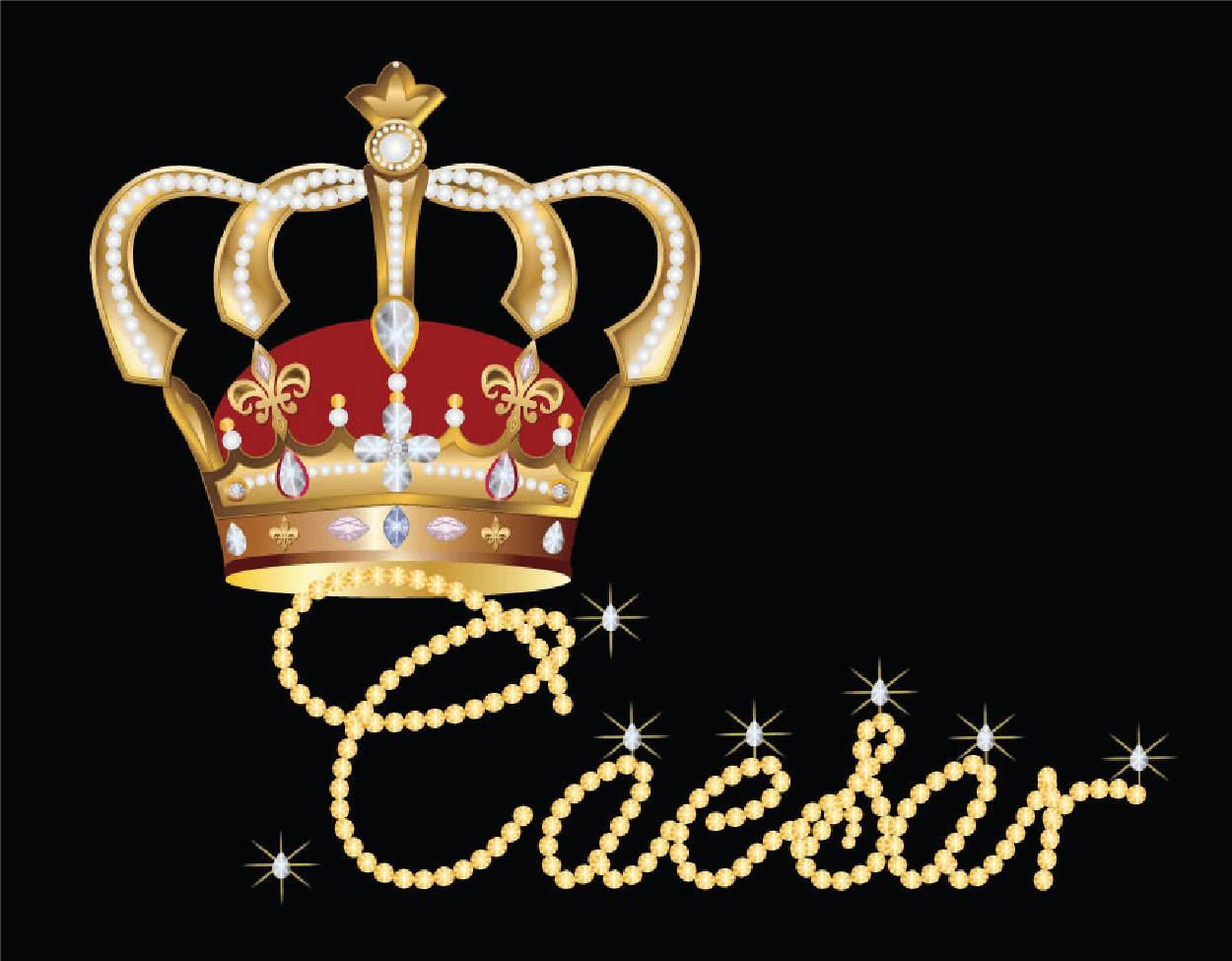 Caesar Crown Logo - Crown and Name Logo | Logos | Logos, Name logo, Names