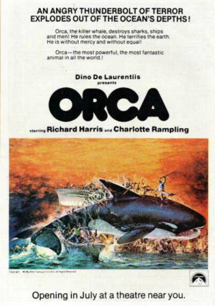 Orca Movie Logo - 70s Rewind: ORCA, The Beached Whale of Killer Shark Movies