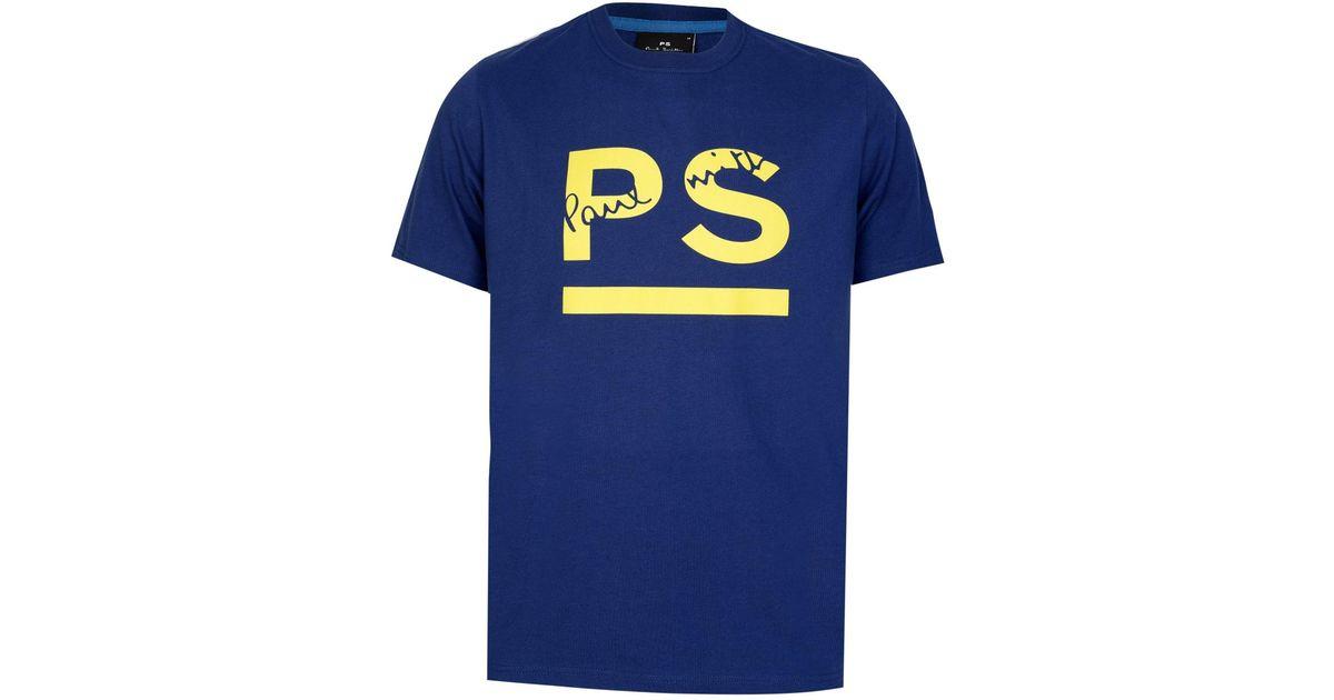 Blue PS Logo - Paul Smith Ps Logo Tshirt Blue in Blue for Men - Lyst