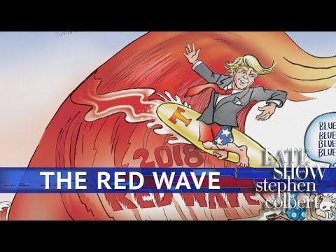 Trump Red Wave Logo - Trump's Favorite 'Red Wave' Political Cartoon - YouTube