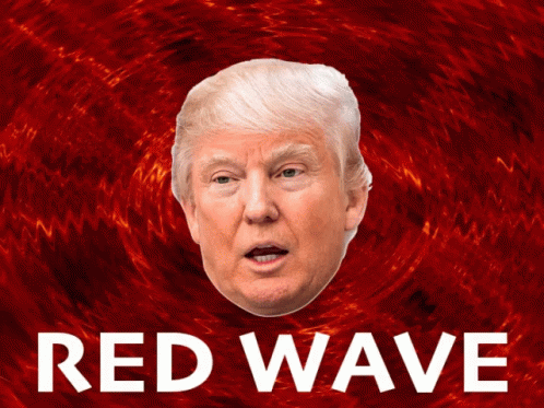 Trump Red Wave Logo - Red Wave Donald Trump GIF - RedWave DonaldTrump - Discover & Share GIFs