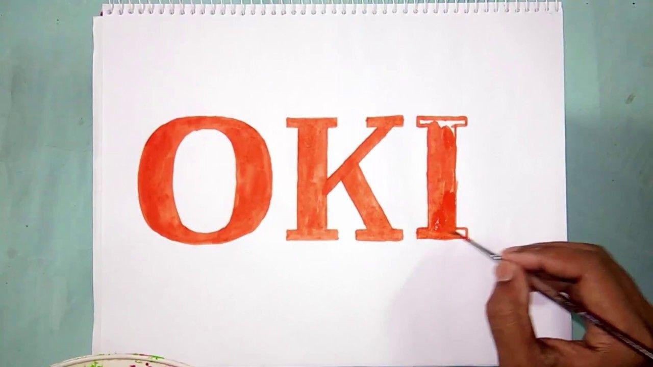 Oki Logo - How to draw the OKI logo ~ logo drawing - YouTube