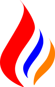 Red Blue Flame Logo - Gas Flame Logo clip art Clipart Image