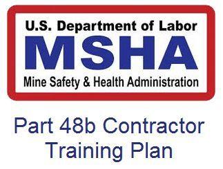 MSHA Logo - MSHA Part 48b Contractor Training Plan
