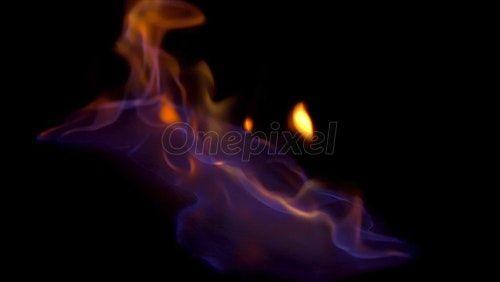 Red Blue Flame Logo - Close up horizontal view for blue and red burning fire, - 4535346 ...