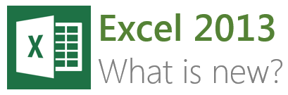 Microsoft Excel 2013 Logo - What is new in Excel 2013 new features in Excel 2013