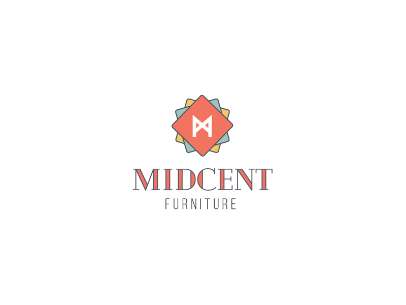 Century Furniture Logo - Midcent Logo Concept by Blackslate Digital. Dribbble
